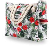 Bolsa de Playa para Mujer Bolsa de Playa Grande, Bolsa de Playa a prueba de Arena impermeable with Cremallera, Bolsa de Playa de piscina Grande