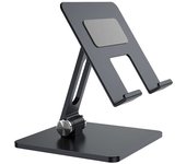 Aisens soporte de sobremesa tamaño xxl ajustable (2 pivotes) para movil / tablet - color gris