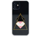 Funda compatible con iPhone 12 Mini - Rombos Triangulo Marmol