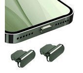 2PCS Metal Anti Dust Plug for IPhone 14 13 12 11 Pro Max XS 8 Plus IPad AirPods Series Lightning Port Cover Dock Plug Stopper