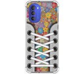 Funda Silicona Antigolpes para Motorola Moto G51 5G diseño Zapatillas 05 Dibujos