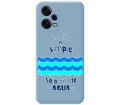 Funda Silicona Líquida Azul para Xiaomi Redmi Note 12 Pro+ Plus 5G diseño Agua Dibujos