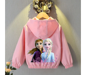 Baby Girls Spring Autumn Frozen Jacket Coats Clothes Little Girls Cartoon Elsa Anna With Hooded Collar Sweatshirt Kids Clothing