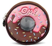 Oh My Pop Choconut Round Purse, Brown