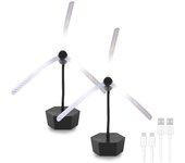 Ventiladores de moscas para mesas, ventilador Repelente de moscas con Cuchillas, ventigores portátiles