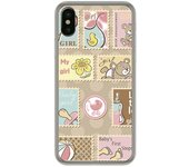 Tumundosmartphone Funda Gel Tpu para Iphone X / XS Diseño Sellos Dibujos