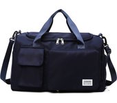 Weekender- Bolsa de viaje para mujer de gran capacidad, petate con compartimento para zapatos, para deporte y fitness, 2024 Azul profundo
