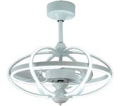 Ventilador de techo 63cm 40W Bastilipo Miami 0586 Luz Motor DC Mando Blanco