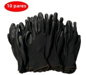 10/30 Pair Logo Free Polyurethane Gloves Safety Work Gloves Repair Gloves Palm Coated Gloves Carpenter Repairman Supplies