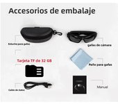 4K Camera Glasses, Video Glasses, Bike Surveillance Video Recorder Action Cam Sunglasses Outdoor Sports Camcorder Ultra-clear