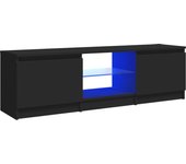 vidaXL Mueble de TV con luces LED 120x30x35,5 cm, Mueble de Salon, Mueble TV, Mueble TV salon, Mesa de TV, Mueble tele