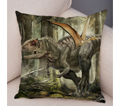 Jurassic Dinosaur Cushion Cover Decorative Wild Animal Print Pillowcase for Car Sofa Home Decor  45x45cm