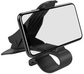 para OPPO A33 (2020) Soporte de Pinza para Smartphone y GPS con Clip para Salpicadero de Coche - Negro
