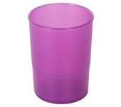OLEF - PORTA LAPICES PLASTICO REDONDO TR. MALVA PLTRMAL