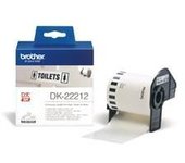 Etiquetas cinta continua brother pelicula plastica blanca dk22212 29mmx30.48 ql - 1050 - ql - 1050n ql - 1060n ql - 500 ql - 500
