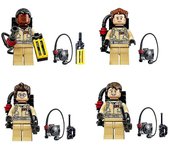 4 piezas Ghostbusters Diablo Busters Rompecabezas montado bloque figura Juguetes