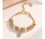 1PC Women's Fashion Pan Family DIY Multi Element Love Beaded Bracelet Date Travel Banquet Party Holiday Dressing Gift
