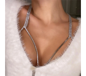 New Simple Chest Chain Bikini Jewelry for Women Crop Top Brazilian Summer Beach 2023 Fashion Bra Chain Brest Body Jewelry Gifts