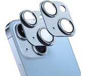 2PCS Tempered Glass Metal Camera Lens Protector Cover for iPhone 16E 16 E 15 Pro Max 14 Plus 13 Mini Protection Desert Gold