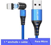 USLION 540 Rotate 5A Magnetic Cable Fast Charging Type C Cable Micro USB Magnet Charge Phone Data Line Wire For iphone 15 Xiaomi