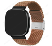 Braided Solo Loop Strap for Fitbit Versa 3 4 Band Adjustable Nylon Sport Watchband Bracelet for Fitbit Sense 2 Bands Watchband
