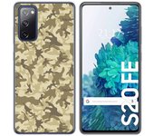 Tumundosmartphone Funda Gel Tpu para Samsung Galaxy S20 FE diseño Sand Camuflaje Dibujos