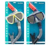 Bestway Conjunto Mascara y Tubo Adulto Valvula de Purga Color Surtido +14 Años Playa y Piscina 24053