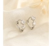 New Fashion Fresh Flower Enamel Hoop Earrings for Women Dripping Oil Huggies Earrings Girl Charm Cute Ears Party Jewelry Gift