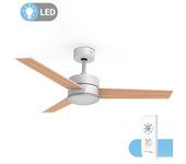 UNIVERSALBLUE Ventilador de Techo Universal Blue Bora - 3 Aspas - Luz LED 18W - 3 Tipos de Luz RGB