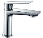Imex Luxor BDX023-1 grifo monomando de lavabo de latón con acabado cromado
