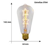 Edison Bulb E27 Warm white 40W 60W ST64 G95 G80 G125 220V Carbon Retro Light Bulb Tungsten Silk Light  Bar Window Decoration
