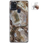 Tumundosmartphone Funda Gel Tpu para Samsung Galaxy A21s diseño Mármol 14 Dibujos