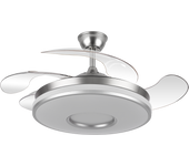 Dani niquel fan dani 59w nickel 4 folding blades 107d 6980lm 300040006000k led dimmable remote timer memory  opens