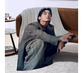 Kpop Singer Sofa Baby Blankets for Bed Fleece Blanket Furry Throw Throws Double Fluffy Soft Decorative Custom Blanket