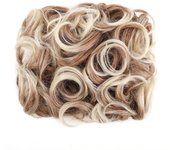 Short Messy Curly Hair Bun 6 Inch Easy Stretch Hair Combs Clip in Ponytail Extension Elegant High Quality Synthetic Hairpieces