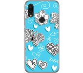 Tumundosmartphone Funda Gel Tpu para Xiaomi Redmi 7 diseño Mariposas Dibujos