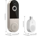 Timbre con video, cámara inalámbrica, visión nocturna HD, WiFi, bajo consumo, reconocimiento humano, intercomunicador visual, monitoreo.