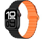 Magnetic Strap For Apple Watch Band 40mm 45mm 46mm 44 mm 41mm 49mm 42 38 Silicone Bracelet iWatch series 8 SE 6 7 8 9 10 Ultra 2