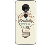 Tumundosmartphone Funda Gel Tpu para Motorola Moto G7 / G7 Plus diseño Creativity Dibujos