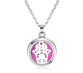 New Cute cat Aroma Diffuser Pendant Stainless Steel Magnetic Aromatherapy Essential Oil Diffuser Perfume Locket Necklace Jewelry