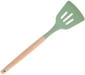 1Pcs Silicone Kitchenware Non-stick Cooking Utensils Cookware Spatula Egg Beaters Shovel Wooden Handle Kitchen Tool Accessories