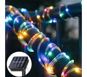 20M Hose LED String Lights Solar Panel Fairy Christmas Lights Outdoor Decorate Wedding Party Garden