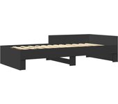 Estructura cama sin colchón con cabecero metal blanco 135x190cm