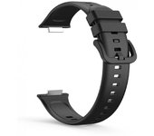 IMATICA LOS PALACIOS - Correa de Silicona para Reloj Huawei Watch Fit 2, Hebilla de Goma, Color Negro