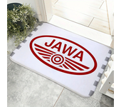 1pc JAWAs Vintage Motorcycle Floor Mat Floor Mat Anti-Slip Kitchen Bedroom Handmade Tufted Rug Carpet Living Room Entrance Rug
