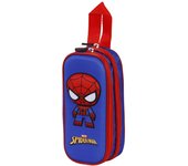 Marvel Spiderman Bobblehead 3D Double Pencil Case, Blue