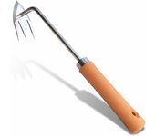 Weed Puller With M-Shape Claw Uprooting Weeding Tool Dandelion Puller Tool For Yard Hoe Gardening Tools Stainless Steel With Hard Solid Wood Handle