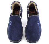 BEREVERE 314 Zapatillas de casa de hombre azul marino 623
