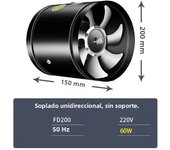 4''6''8'' Pipe Exhaust Fan Air Ventilator Metal Pipe Ventilation Exhaust Fan for dropshipping