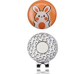 Golf Marker With Magnetic Cap Hat Clips Golf Training  Aids Epoxy Sticker Golf Ball Marker Golf Accessories